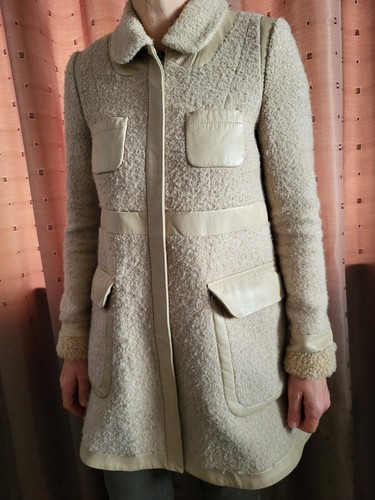Whistles wool mix cream - , coat