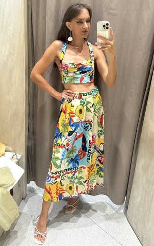 Zara new multicoloured printed - new,