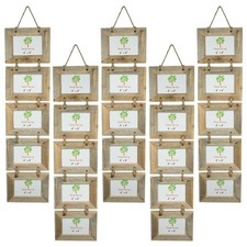 5x Rustic Wooden Hanging 5