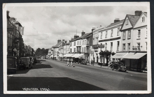 Postcard honiton devon village - devon,