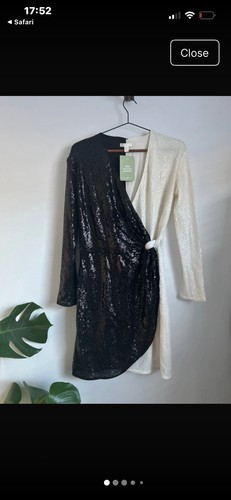 Monochrome sequin dress - monochrome,