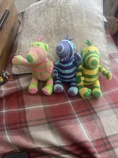 3x Genuine THE FIMBLES Florrie Fimbo  Baby Pom SOFT TOY FISHER-PRICE MATTEL 2002