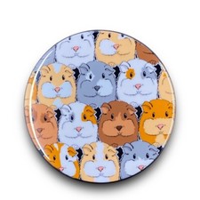 Guinea Pig Pattern Pinback