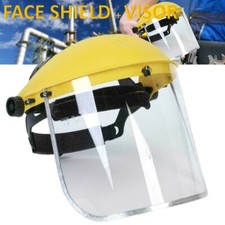 FULL FACE SHIELD CLEAR FLIP UP VISOR EYE PROTECTION MASK SAFETY WORK GUARD NEW