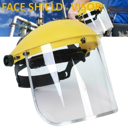 Full face shield clear - flip, up