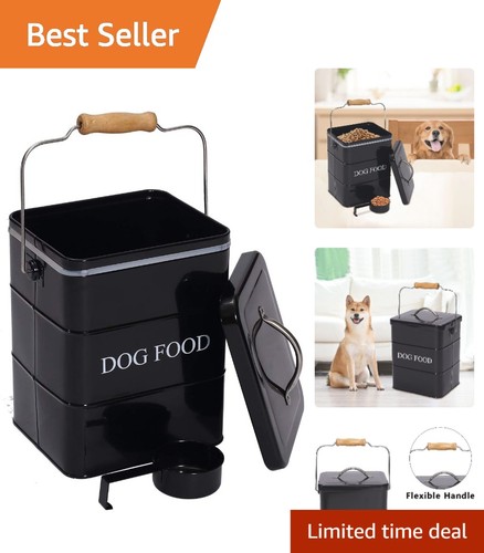 Metal dog food storage - metal,