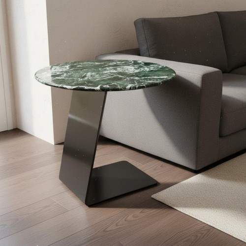 Curved side table modern - table,
