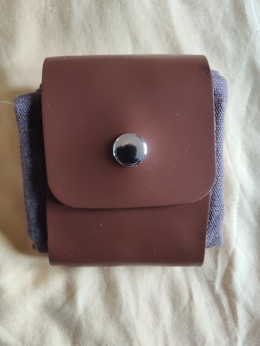 Collapsible bag leather - bag, waxed
