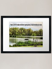 Beside Quiet Waters Framed Art