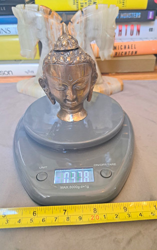 Buddhism brass buddha - brass, head