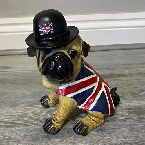 Pug resin ornament figurine - resin,