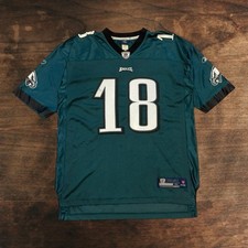 Philadelphia Eagles Jersey 18 Jeremy Maclin Men XL Reebok On Field Green Vintage