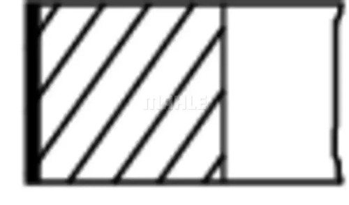 Piston ring set 029 - , 54