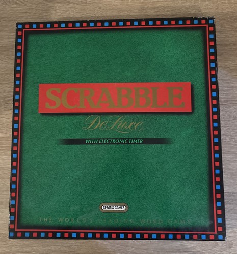 Scrabble deluxe board game - deluxe,