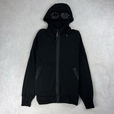 CP Company Full Zip Goggle Hoodie Large Jumper Black Sweatshirt Jacket 5606