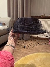 Woman formal navy hat - formal,