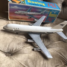 BOAC Boeing 747 - Friction Powered Jet Plane Airplane Model Toy - Vintage 