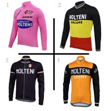 Retro Team Molteni Arcore Cycling Long Sleeve Jersey Cycling Jerseys FOR Autumn
