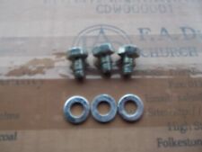 FORD PINTO SOHC 8V ENGINE OIL SPRAY BAR MOUNTING BOLTS & WASHERS X 3