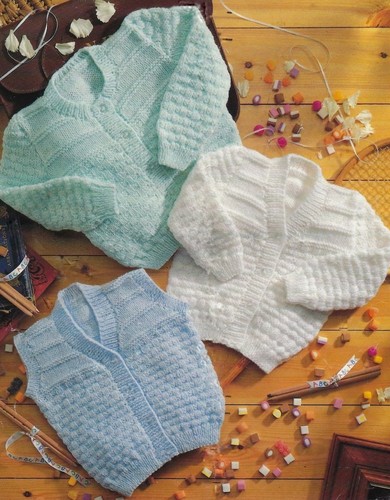 Easy knit baby cardigans - easy,