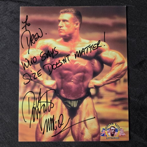 Dorian yates autographed photo - dorian,