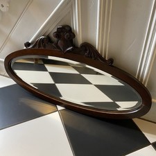 Large Oval Antique Wooden