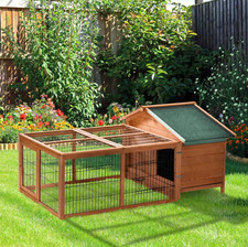 Wooden Rabbit Hutch Outdoor