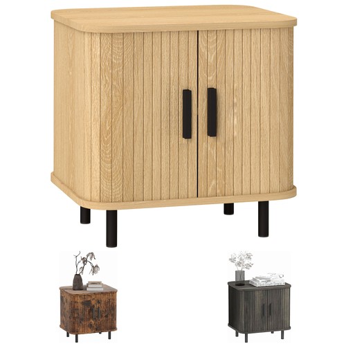 Homcom nordic bedside table - nordic,