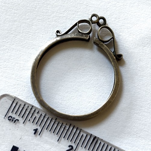 Vintage silver pendant coin - vintage,