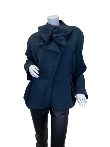 Lanvin green ruched neck - green,
