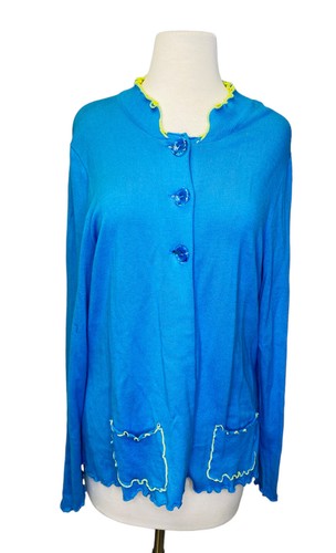 Venario cardigan aqua blue - venario, xl