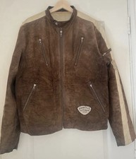 Brown Suede Biker Jacket
