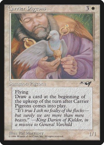 Carrier pigeons - carrier, (1b)