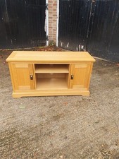 TV Media Unit Wood Light Oak