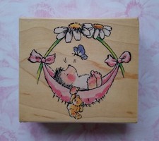 Penny Black Wooden Rubber