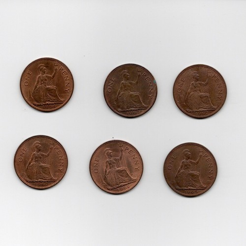 Pre decimal pennies - 6, 1962