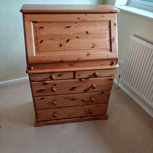 Solid wood bureau - fold, down