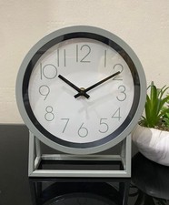 Modern Sage Mantel Clock for