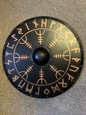 Medieval Norse Battle Wooden Shield Viking Handmade Authentic Larp Armor Shield