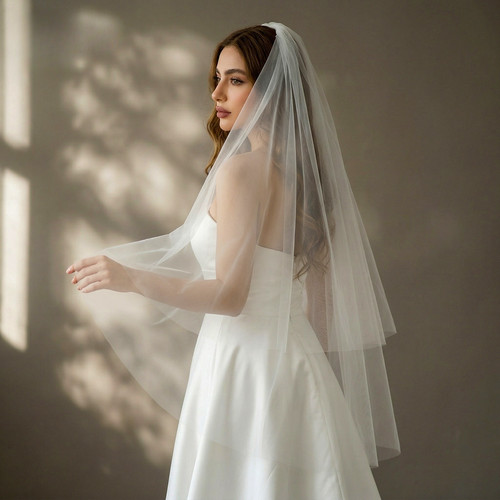 Women veil layer long - 2,