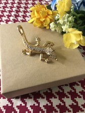 🌺Vintage Retired SWAROVSKI Crystal Lizard  Brooch