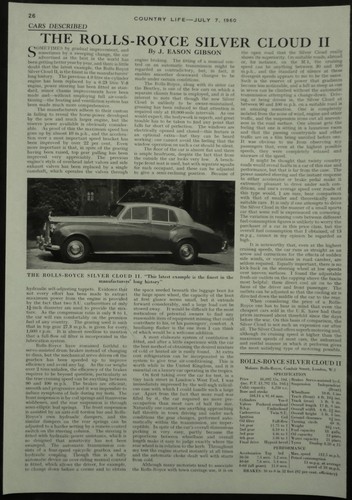 Rolls royce silver cloud - royce,