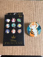 Loungefly Disney Pin Badge Princess Animal Stained Glass Rajah Aladdin 