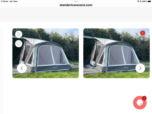 Motorhome air awnings used - motorhome,