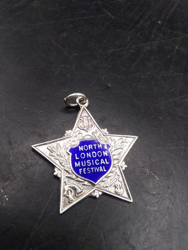 1928 silver enamel watch - 1928, fob