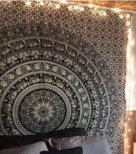 Black white indian wall - white,