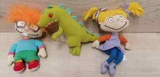 Nickelodeon Rugrats Chuckie,reptar,angelica beanbag Doll plush bundle applause