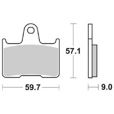 BRAKE PADS SBS 765HF for