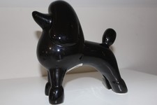 Large Black Poodle Statue