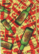 RARE MODERN "Whisky - J & B (5 x Bottles)" SINGLE Play Card